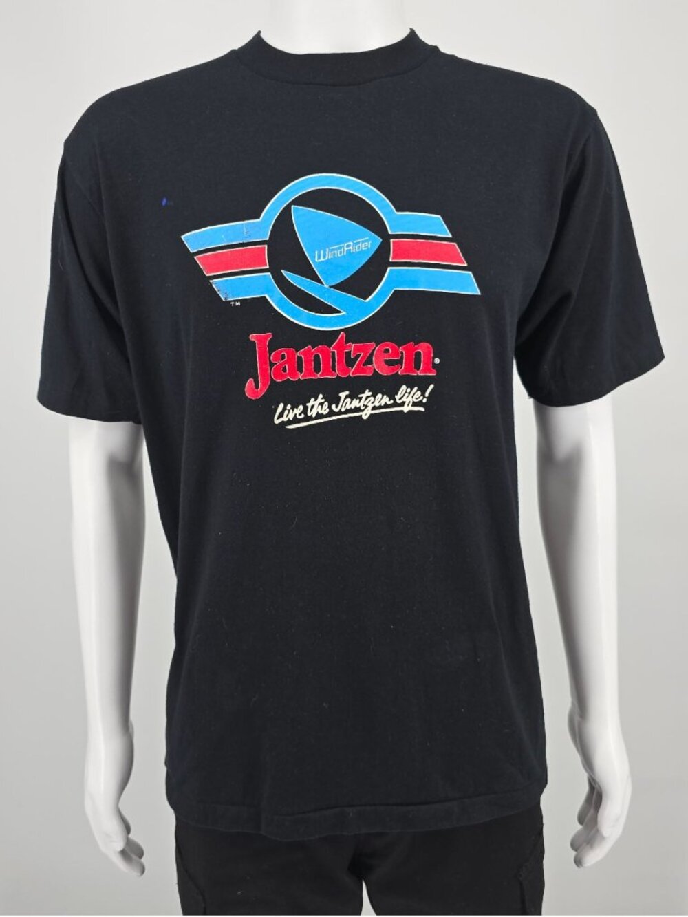 Vintage 1980s Sportswear Jantzen WindRider "Live the Jantzen Life" T-Shirt (L)